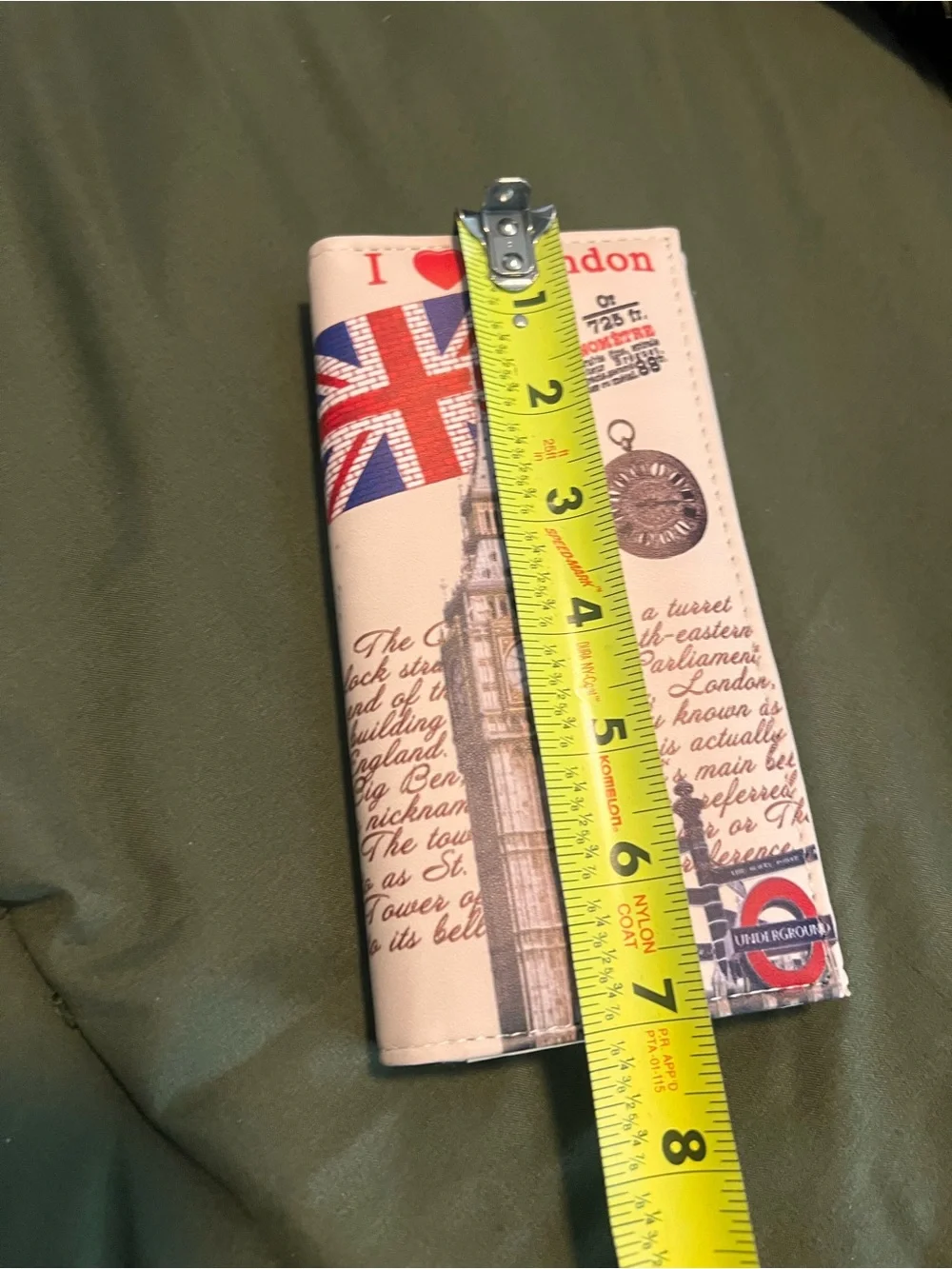 I Love London Printe Wallet - White with Red & Blue
